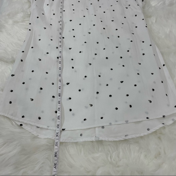 FIG White and Black Polka Dot Shift Dress, Size Small - Picture 3 of 5